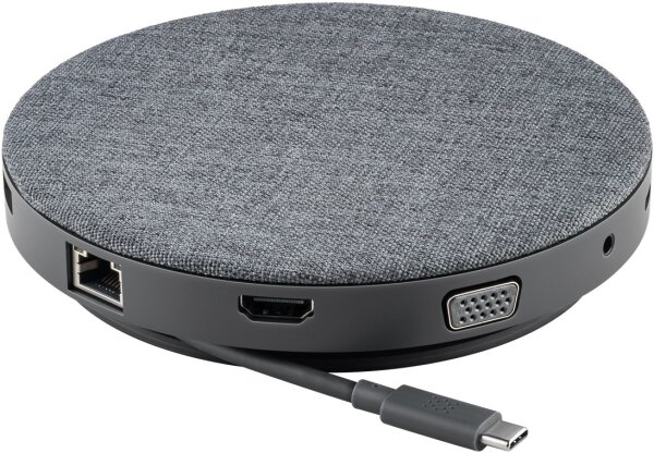goobay - USB-C™ 11 in 1 Multiport Dock mit Wireless Fast Charging und Power Delivery 100 W
