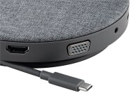 goobay - USB-C™ 11 in 1 Multiport Dock mit Wireless Fast Charging und Power Delivery 100 W