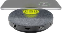 goobay - USB-C™ 11 in 1 Multiport Dock mit Wireless Fast Charging und Power Delivery 100 W