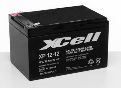 XCell - XP12-12 - 12 Volt 12Ah Pb - F2