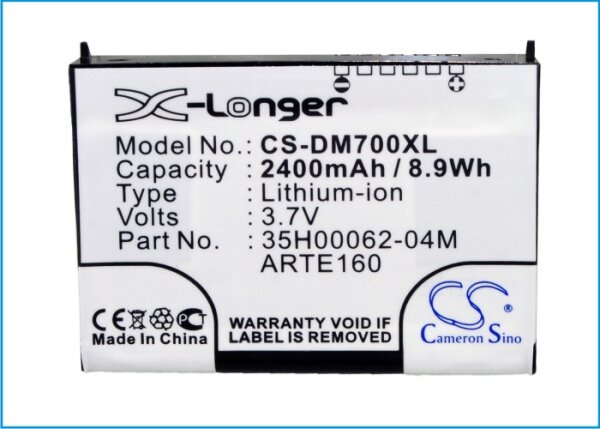Ersatzakku - CS-DM700XL - O2 XDA Orbit / 35H00062-04M - 3,7 Volt 2400mAh Li-Ion