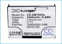 Ersatzakku - CS-DM700XL - O2 XDA Orbit / 35H00062-04M - 3,7 Volt 2400mAh Li-Ion