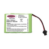 Jamara - Ersatzakku 412149 - Derago / Ramor / Swat / Forester / P-Panzerwagen - 6 Volt 700mAh Ni-MH