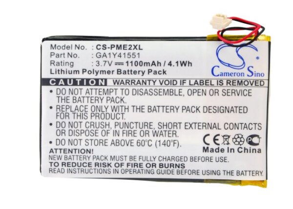 Ersatzakku - CS-PME2XL - PALM Tungsten E2 / GA1Y41551 - 3,7 Volt 1100mAh Li-Polymer