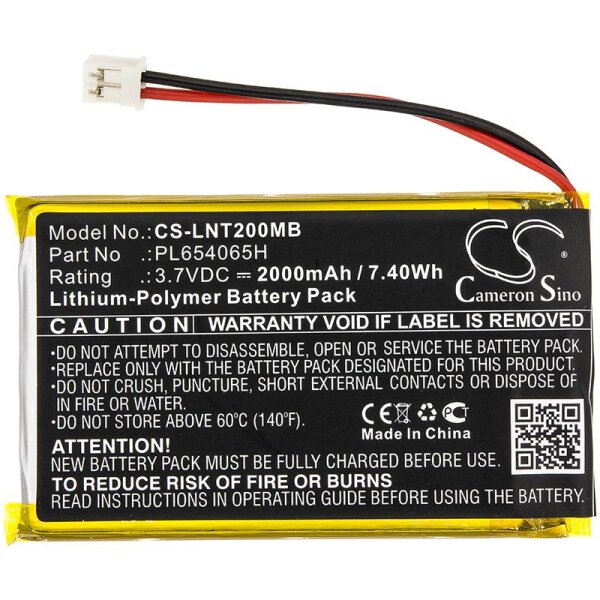 Ersatzakku - CS-LNT200MB - Luvion Prestige Touch 2 / PL654065H - 3,7 Volt 2000mAh Li-Polymer