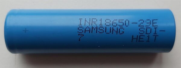 Samsung - INR18650-29E E7 - 3,7 Volt 2900mAh Li-Ion [LiNiMnCoO2]