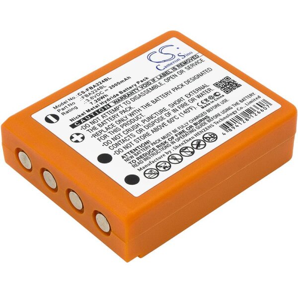 Ersatzakku - CS-FBA224BL - HBC Radiomatic Keynote / BA223000 - 3,6 Volt 2000mAh Ni-MH