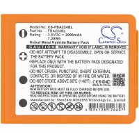 Ersatzakku - CS-FBA224BL - HBC Radiomatic Keynote / BA223000 - 3,6 Volt 2000mAh Ni-MH