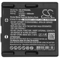 Ersatzakku - CS-HTR520BL - ABITRON KH68300520.A / HETRONIC 68300510 - 9,6 Volt 600mAh Ni-MH