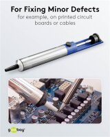 Entlötpumpe HQ - Leichtmetallgehäuse mit antistatischer Teflonspitze