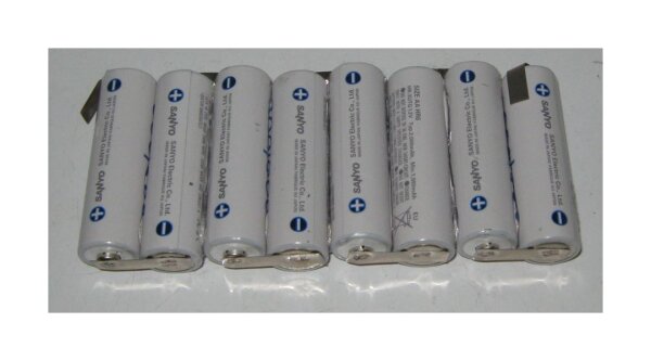 Akkupack - F1x8 (8er Reihe) - 9,6 Volt 2000mAh Ni-MH [eneloop] zum Selbsteinbau