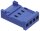 TE Connectivity AMP Connectors - 281838-4 - 4 Rechteckige Steckverbinder - Gehäuse Buchse - blau