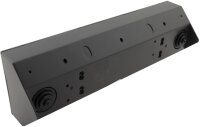 ChiliTec - 5-fach Steckdosenblock, schwarz 250V~/ 16A, Aufbaumontage