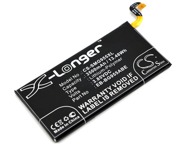 Ersatzakku - CS-SMG955XL - Samsung Galaxy S8 Plus / EB-BG955ABA - 3,85 Volt 3500mAh Li-Polymer