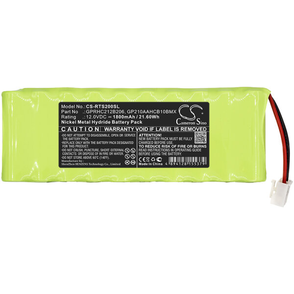Ersatzakku - CS-RTS200SL - Roto RT2 / 2412-3011 - 12 Volt 1800mAh Ni-MH