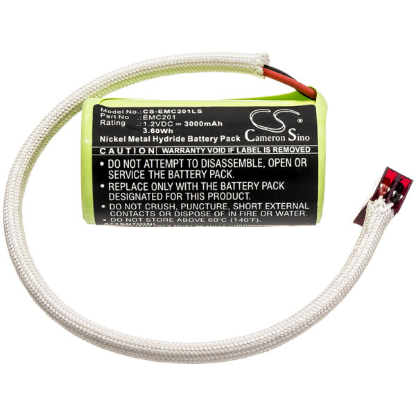Ersatzakku - CS-EMC201LS - LITHONIA 1009S00-MZ / ELB0320 - 1,2 Volt 3000mAh Ni-MH
