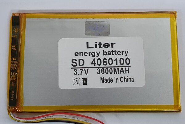 Einzelzelle - 4060100 - 3,7 Volt 3600mAh Li-Polymer