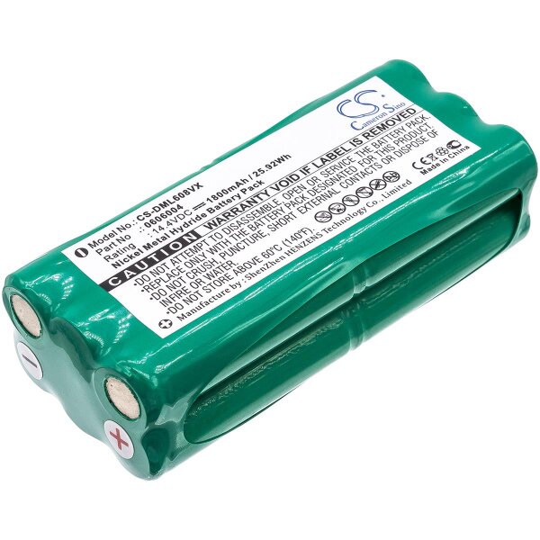 Ersatzakku - CS-DML608VX - Aircraftvacuums Pilot / Dirt Devil 0606004 - 14,4 Volt 1800mAh Ni-MH