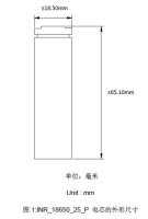 Lithplus L1865-2.5 - 3,7 Volt 2500mAh Li-Ion