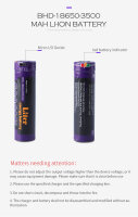 Liter - Ersatzakku - 5000ML - 18650USB-3.7-3500 - 3,6 Volt 3500mAh Li-Ion - inkl. Schutzbeschaltung, USB-Ladefunktion - Powerbank, für Taschenlampen