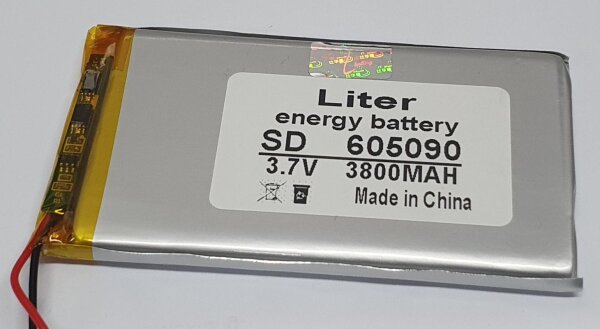 Einzelzelle - 605090 - 3,7 Volt 3800mAh Li-Polymer