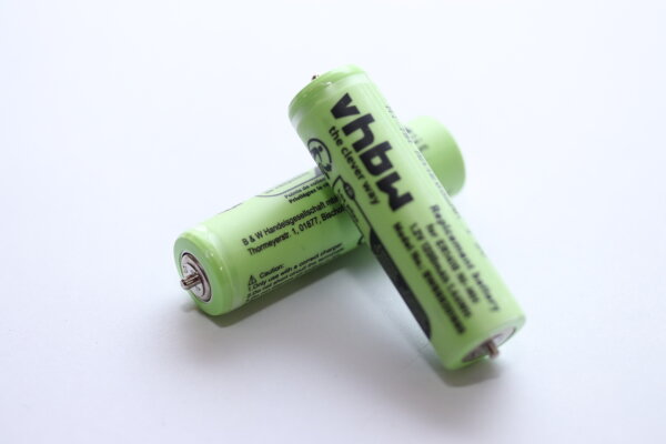 Ersatzakku - Panasonic ER1410 / ER1411 / WER1410L2508 - 1,2 Volt 1200mAh Ni-MH - 2er Set