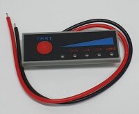 Akku Zustandsanzeige - Spannungsanzeige - für 3S Li-Ion & Li-Poly - 11,1 bis 12,6 Volt Akkus - schwarz