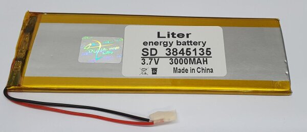 Einzelzelle - 3845135 - 3,7 Volt 3000mAh Li-Polymer