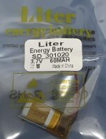 Einzelzelle - 301020 - 3,7 Volt 60mAh Li-Polymer