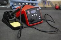 RS PRO LCD Lötstation 90W / 220V, Typ F – Stecker mit Schutzleiterkontakt, Typ G – britisch, 3-polig-Stecker