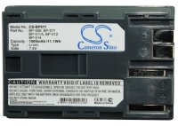 Ersatzakku - CS-BP511 - Canon BP-508 / BP-511 / DM-MV100X - 7,4 Volt 1500mAh Li-Ion