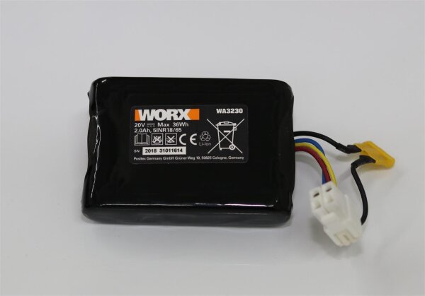 Akkureparatur - Zellentausch - WORX WA3230 / LANDXCAPE LA0001 / FERREX CA0005 - 20 Volt Li-Ion Akku