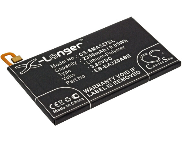 Ersatzakku - CS-SMA327SL - Samsung Galaxy A3 2017 / SM-A320 / EB-BA320ABE - 3,85 Volt 2350mAh Li-Polymer
