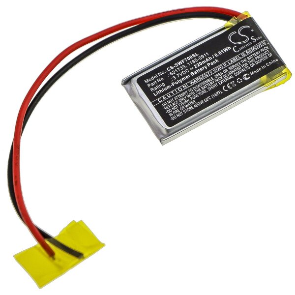 Ersatzakku - CS-SWF700SL - SONY 1185-0911 621733 - 3,7 Volt 220mAh Li-Ion