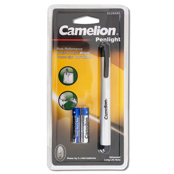 Camelion - DL2AAAS ALUMINIUM Stiftleuchte inkl. 2 x R03 / BLUE / Blister