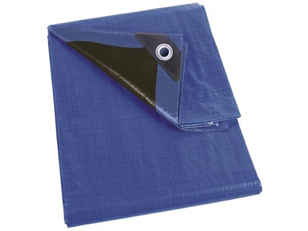 Perel - 140-0508 - Abdeckplane - Blau / Schwarz - Super Stark - 5 x 8m