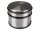 PEREL - TL74051 - Türstopper, für den Innen- und Außenbereich, Ø 90 mm, Höhe 75 mm, Edelstahl - 1,1kg