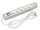 PEREL - EB5CGUSB - 5-Fach-Steckdosenleiste mit Schalter - 2 USB-Ports - grau / weiß - Typ E
