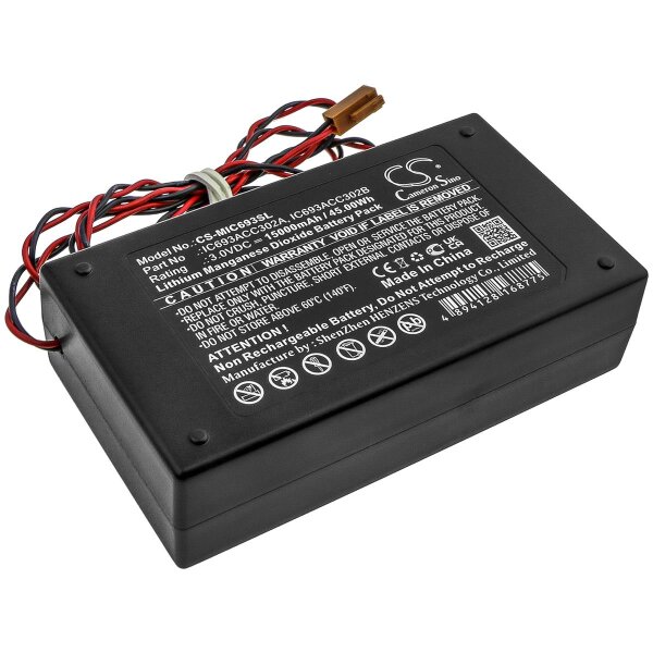 Ersatzbatterie - CS-MIC693SL - GE Fanuc IC693ACC302A / IC693ACC302B - 3 Volt 15000mAh Li-MnO2