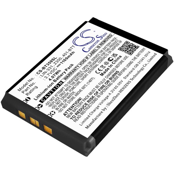 Ersatzakku - CS-BT359SL - Globalsat/Haicom LIN-331 / Z300 - 3,7 Volt 1100mAh Li-ion