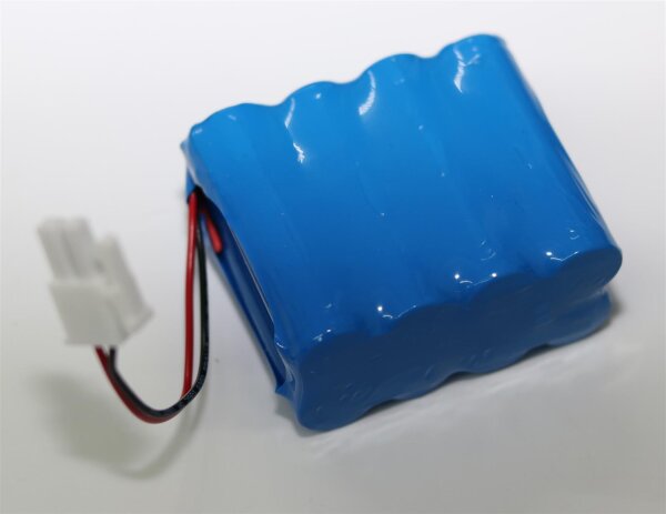 Ersatzakku - Würfel F2x4 - 9,6 Volt 1600mAh Ni-MH - mit Molex 39-01-2025 Buchse und Temp.-Sicherung