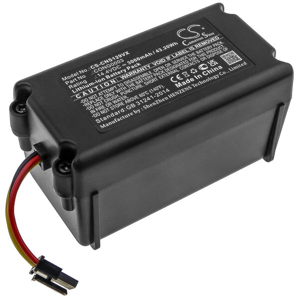 Ersatzakku - CS-CNS129VX - Cacotec Cong0003 / Bagotte BONA18650-MF1 - 14,4 Volt 3000mAh Li-Ion