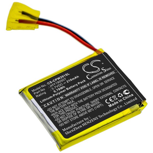Ersatzakku - CS-CPW291SL - Compustar JHY190507 - 3,7 Volt 210mAh Li-Polymer