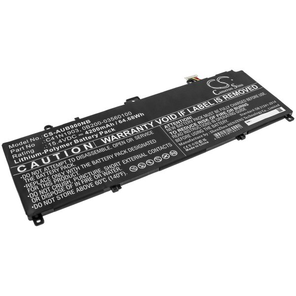 Ersatzakku - CS-AUB900NB - Asus C41N1903 0B200-03560100 - 15,4 Volt 4200mAh Li-Polymer