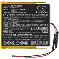 Ersatzakku- CS-TAK700SL - Astell&Kern SR605056 - 3,8 Volt 2600mAh Li-Polymer