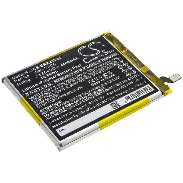 Ersatzakku - CS-ERX213SL - Sony SNYAC5 - 3,85 Volt 4400mAh Li-Polymer