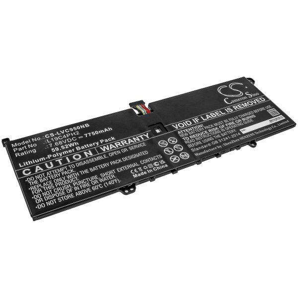 Ersatzakku - CS-LVC950NB - Lenovo L19C4PH2 - 7,68 Volt 7750mAh Li-Polymer