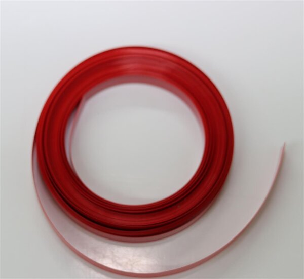 Schrumpfschlauch -  rot flach - 11,3mm 10m