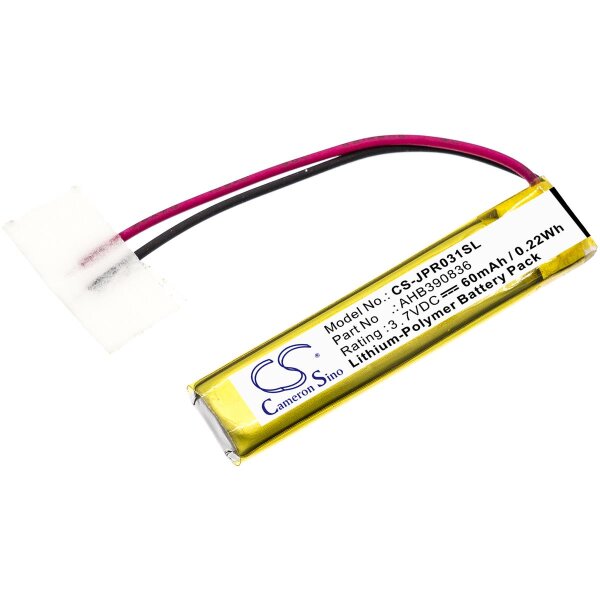 Ersatzakku - CS-JPR031SL - Jabra AHB390836 / B350735 - 3,7 Volt 60mAh Li-Polymer