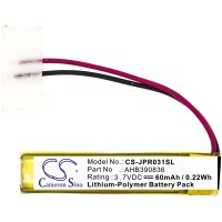 Ersatzakku - CS-JPR031SL - Jabra AHB390836 / B350735 - 3,7 Volt 60mAh Li-Polymer